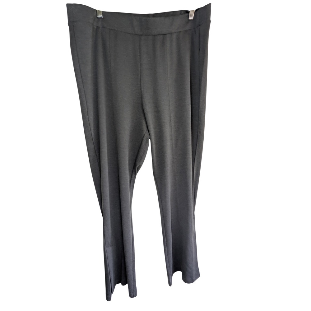 GAP Split‎ Hem Ponte Flare Legging Pants Womens XXL Charcoal Heather Grey NWT